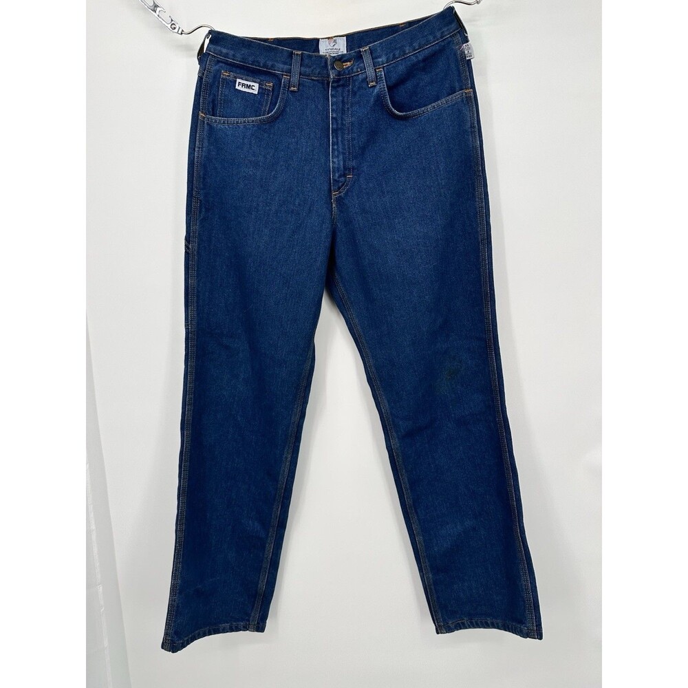 TYNDALE FR Flame‎ Resistant Jeans Size 34 X 30 Medium Wash Carpenter Style FRMC